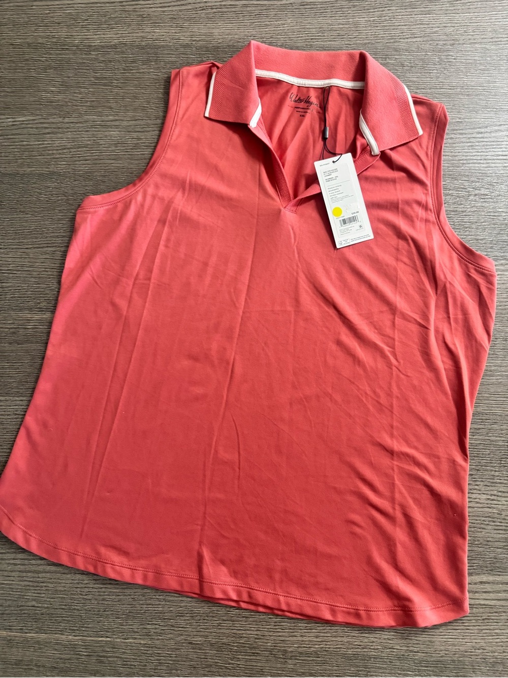 Walter Hagen Women's Golf Performance 11 Sleeveless Shirt Johnny Pink Rouge XXL